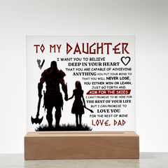 To My Daughter Skies – Acrylic Square